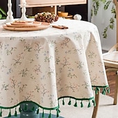 economico Tovaglie-tovaglie rotonde eleganti e resistenti tovaglie perfette per tavoli da pranzo e da cucina ideali per l&#039;uso quotidiano o per occasioni speciali