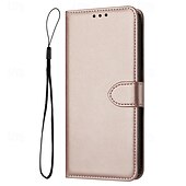 Недорогие Чехлы для Samsung-телефон Кейс для Назначение S24 Ultra S24 Plus S24 S24 Ultra Plus S24 ФЭ S23 S22 S21 S20 Ultra Plus FE S25 Ультра Кейс на заднюю панель со стендом Магнитный с ремешком на запястье Ретро Кожа PU