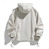 billige Fleece og 3 i 1 jakker-Herre Softshell jakke Turjakke utendørs Vindtett Vindjakke Reise Svart Rosa Lilla Grønn Kakifarget