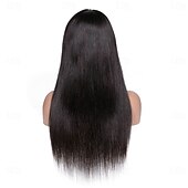economico Parrucche lace front capelli veri-Capelli umani di Remy 13x6 Pizzo Frontale 13x4 Pizzo Frontale Parrucca Parte laterale Parte di mezzo Parte libera Brasiliano Liscio Diritto naturale Naturale Parrucca 130% 150% 180% Densità dei