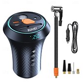 voordelige Opblaasbare pomp-2-in-1 draagbare luchtpomp cup extender autolader bandenpomp luchtcompressor autopomp pomp mobiele telefoon snel opladen