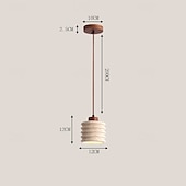abordables Suspension-Lampe suspendue à LED blanc chaud 1/2/3 lumières style nordique simple abat-jour en pierre décoration intérieure e26/e27 lampes à suspension à corde réglable pour salle à manger chambre 85-265v