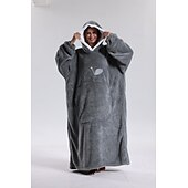baratos cobertor vestível-cobertor com capuz cobertor usável, super macio quente cobertor oversized moletom flanela sherpa cobertor com bolso gigante para homens mulheres adolescentes amigos