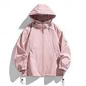 billige Fleece og 3 i 1 jakker-Herre Softshell jakke Turjakke utendørs Vindtett Vindjakke Reise Svart Rosa Lilla Grønn Kakifarget
