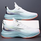 cheap Men&#039;s Sneakers-Men&#039;s Lightweight Breathable White Running Sneakers – Cushioning Athletic Shoes for Outdoor Sports and Fitness