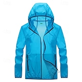 cheap Outdoor Jackets-Women&#039;s Hiking Jacket Outdoor Sun Protection Breathable Front Zipper Lightweight Jacket Full Zip Beach White Pink Blue Fuchsia