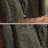 cheap Men&#039;s Classic Blazers-Men&#039;s Blazer Business Cocktail Party Wedding Party Fashion Casual Spring &amp;  Fall Polyester Plain Button Pocket Comfortable Single Breasted Blazer Black khaki Army Green