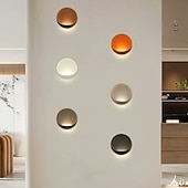 cheap Indoor Wall Lights-Modern Minimalist Round Aluminum LED Wall Sconce Lamp Indoor Modern Indoor Wall Lights Bedroom Metal Wall Light 110-240V 10W