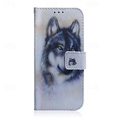 levne Pouzdra pro iPhone-telefon Carcasă Pro iPhone 16 Pro Max Plus iPhone 15 Pro Max Plus iPhone 14 13 12 11 Pro Max Plus Mini SE Zadní kryt se stojánkem Magnetické Slot pro kartu Tygr Retro TPU PU kůže