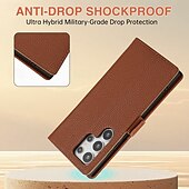baratos Capa Samsung-telefone Capinha Para S24 S23 S22 S21 Ultra Plus S21 FE A55 5G A54 A34 A14 A72 A52 A42 A32 A22 A12 A02 S20 Plus S20 Ultra S20 A53 A33 A23 A13 A21s Capa traseira Com Suporte Zíper com cordão Retro TPU