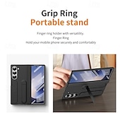 Недорогие Чехлы для Samsung-Чехол для телефона Samsung Galaxy Z Fold 6 с подставкой и защитой экрана защита всей поверхности ретро броня PC силикон