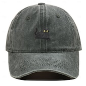 billiga Baseballkeps herr-Herr Basebollkeps Solhatt Trucker Hat Vit Mörkgrön Polyester Mode Ledigt Gata Dagligen Katt Justerbara Solskyddskräm Andningsfunktion