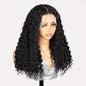 cheap Human Hair Lace Front Wigs-13x4 Human Hair Lace Frontal Wig High-quality Deep Wave Human Hair Wig 200% Density
