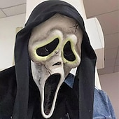 お買い得  アクセサリー-Ghostface マスク悪魔ゴーストコスプレ衣装ラテックスホラーマスクゴーストフェイススクリームヘルメット不気味なハロウィーンパーティー仮面舞踏会小道具マルディグラ