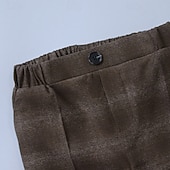 billiga Pojkes formella kostym-4 delar Ringbärarkostym Pojkar Barn Kostym Formell kostym Kostym och blazer Formellt set Formell Fest Mode Häftig Rutig Ficka Svart Kaffe Polyester