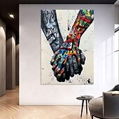 preiswerte Pop-Ölgemälde-Straßenkunst-Ölgemälde, handgefertigt, abstrakt, Straßenarthritis-Gemälde auf Leinwand, Pop-Art, strukturiertes Ölgemälde, handgemalt, Pop-Art, moderne Wandkunst, handgemaltes Kunstwerk für
