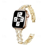 お買い得  Apple Watch Bands-Solo Loop と互換性があります Apple Watch ウォッチバンド 38mm 40mm 41mm 42mm 44mm 45mm 49mm ブリンブリンダイヤモンド メタルクラスプ 調整可 合金 交換用時計バンド のために iwatch Ultra 2 Series 9 8 7 SE 6 5 4 3 2 1