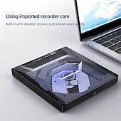 Недорогие Компьютер и офис-внешний привод компакт-дисков и DVD-дисков USB 3.0/type-c с разъемом SD/TF и USB 3.0, оптический привод DVD-RW, устройство для записи и чтения компакт-дисков, ноутбук, проигрыватель VCD