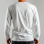 economico Magliette divertenti da uomo-Natale Per uomo Babbo Natale maglietta Manica lunga maglietta Stampa 3D Girocollo Camicia Informale Strada Informale Giornaliero Bianco Estate Primavera Autunno Abbigliamento S M L XL XXL XXXL
