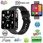 abordables Montres connectées-696 S998 Montre intelligente 2.64 pouce 4G LTE Cellular Montre intelligente téléphone Bluetooth Podomètre Fonction réveille Compatible avec Android iOS Hommes GPS Mode Mains-Libres Caméra IP 67