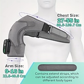 cheap Body Massager-1pc Heated Shoulder Massager Soothing Heat Therapy with Deep-Kneading Massage for Men and Women Ergonomic Shoulder Strap Design