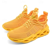 economico Sneakers da uomo-scarpe da corsa traspiranti da uomo verde neon – scarpe sportive leggere con suola ammortizzata per sport e attività all&#039;aperto