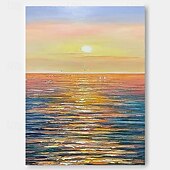 voordelige Stillevens schilderijen-olieverfschilderij handgeschilderd abstract zeegezicht schilderijen op canvas handgemaakt rijk getextureerd oceaan schilderij moderne wandkunst handgeschilderd kunstwerk landschap schilderij voor