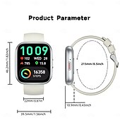 Χαμηλού Κόστους Smartwatch-νέο έξυπνο ρολόι 1,85 ιντσών πλήρης οθόνη αφής παρακολούθησης δραστηριότητας με λειτουργίες κλήσεων και μηνυμάτων βηματόμετρο πολλαπλών αθλητικών λειτουργιών ανθεκτικό συμβατό με συσκευές iOS/android