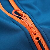 preiswerte Fleece &amp; 3 in 1 Jacken-Herren Softshelljacke Wanderjacke Draussen Farbblock Wasserdicht Winddicht Windjacke Reisen Schwarz Rot Marinenblau Königsblau Grau