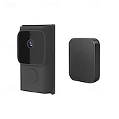 abordables Systèmes de sonnettes-Sonnette vidéo sans fil, caméra IP intelligente visuelle, vision nocturne, surveillance en temps réel, interphone à distance, sonnette de sécurité