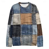 abordables Sudaderas 3D para hombre-Hombre Graphic Retazos Sudaderas Sudadera con capucha Manga Larga Camisa de entrenamiento Con Capucha Vacaciones Fresco Diario Print Vacaciones Deporte Noche Estampado Invierno Primavera &amp; Otoño
