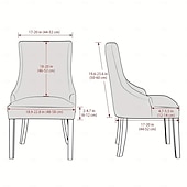 levne Obal krytu křesla a kryt křesla bez paže-Potah židle Wingback Geometrický / Proužky / Rostliny S potiskem Polyester potahy