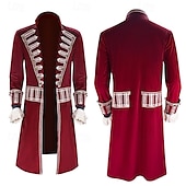 cheap Men&#039;s Costumes-Captain Hook Coat Rococo Medieval Movie Cosplay for Men&#039;s Adults&#039; Masquerade Party