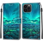 economico Cover per iPhone-telefono Custodia Per iPhone 15 Pro Max Plus Copertura Posteriore con Supporto Con Cinturino da Polso Slot per Carte Retrò TPU Pelle PU