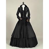 abordables Robes-Rococo Victorienne Robe de Bal Costume de fête Bal Masqué Robe de Bal Déguisement Femmes Mascarade Carnaval Soirée Halloween Adulte Robe