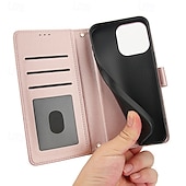 preiswerte Handyhülle für iPhone-Handy Hülle Handyhüllen Für iPhone 16 iPhone 15 Pro Max Plus iPhone 14 13 12 11 Pro Max Plus Brieftasche Kartenetui Ganzkörperschutz mit Lanyard mit Handschlaufe Retro TPU PU-Leder