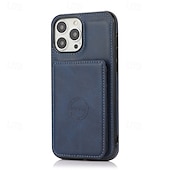 economico Cover per iPhone-telefono Custodia Per iPhone 16 Pro Max Plus iPhone 15 Pro Max Plus iPhone 14 13 12 11 Pro Max Plus Mini SE Per retro Con supporto A calamita Slot per schede Retrò TPU pelle sintetica