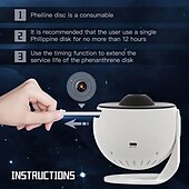 cheap Party Supplies-1pc 13-in-1 Multi-Functional Star Projector Night Light, Galaxy Planetarium Projector with Aurora Effect for Bedroom