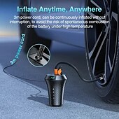 voordelige Opblaasbare pomp-2-in-1 draagbare luchtpomp cup extender autolader bandenpomp luchtcompressor autopomp pomp mobiele telefoon snel opladen