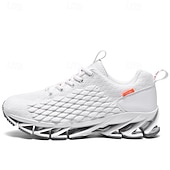 preiswerte Sneaker für Herren-Herren Turnschuhe Flyknit Schuhe Fliegendes Weben Komfortabel Rutschfest Schnürsenkel Dunkelrot Schwarz Weiß