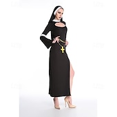cheap Couple &amp; Group Costumes-Nun Priest Couples Cosplay Costume Couples&#039; Costumes Adults&#039; Men&#039;s Women&#039;s Cosplay Sexy Costume Carnival Masquerade Easy Carnival Costume
