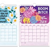 abordables Fournitures pour fêtes et fêtes-Calendrier mural 2025, c&#039;est reparti pour une décomposition de la lucarne arc-en-ciel, papeterie, épicerie fine, calendrier à spirale A5, tableau noir