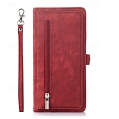 abordables Carcasas iPhone-teléfono Funda Para iPhone 16 Pro Max Plus iPhone 15 Pro Max Plus iPhone 14 13 12 11 Pro Max Plus Funda Trasera con Soporte Magnética con cordón Retro TPU Cuero de PU