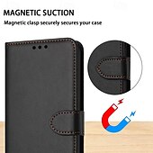 Недорогие Чехлы для Samsung-телефон Кейс для Назначение S24 Ultra S24 Plus S24 S24 Ultra Plus S24 ФЭ S23 S22 S21 S20 Ultra Plus FE S25 Ультра Кейс на заднюю панель со стендом Магнитный с ремешком на запястье Ретро Кожа PU