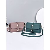 cheap Crossbody Bags-Women&#039;s Faux Leather Crossbody Bags in Black and Burgundy – Elegant Shoulder Bags for Everyday Use and Special Occasions