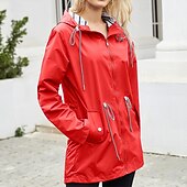 baratos Fleece &amp; Casacos 3 em 1-Mulheres Jaqueta Softshell Jaqueta de Trilha Ao ar livre A Prova de Vento Impermeável Jaqueta leve Jaqueta corta-vento Viajar Preto Amarelo Rosa claro Vermelho Azul Marinho