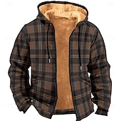 economico felpe 3d da uomo-Per uomo Felpa con cappuccio Felpe Felpa Felpa con cappuccio Stampa 3D Marrone Autunno inverno progettista