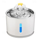 levne Misky a krmítka pro psy-Psi Kočky Hlodavci Automatická nápojová mísa / Misky pro psy 3 L Nerez ABS + PC Automatický Snadná instalace Kašna Jednobarevné Bílá Mísy a krmení Domů
