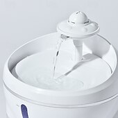 abordables Gamelles et distributeurs pour chiens-Chien Chat Petits Animaux à Fourrure Bol à boire automatique / Bols pour chien et chat 1.6 L ABS + PC Facile à Installer Fontaine Gamelles &amp; Distributeurs à Nourriture Couleur Pleine Blanche Bols