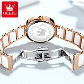 economico Orologi al quarzo-nuovo olevs olevs marchio moda tendenza cinturino in ceramica orologi da donna semplice impermeabile vita viaggio tempo libero sport diamanti orologio da polso